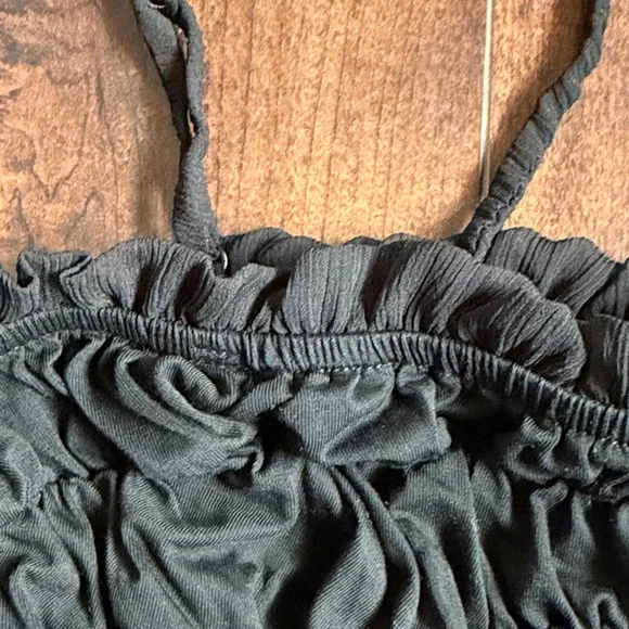 Sunday in Brooklyn Black Ruffle Camisole - Picture 4 of 5